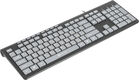 Клавиатура Oklick 480M черный/серый USB slim Multimedia [1067199]