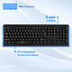 Клавиатура + мышь Oklick 230M Black