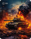 Коврик для мыши Cactus CS-MP-D04M Burning tank 300x250x3мм Коврик для мыши Cactus CS-MP-D04M Burning tank 300x250x3мм