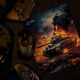 Коврик для мыши Cactus CS-MP-D04M Burning tank 300x250x3мм Коврик для мыши Cactus CS-MP-D04M Burning tank 300x250x3мм
