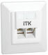 Itk CS2-1C5EU-2-1 Внутренняя информационная розетка RJ45 кат.5E UTP 2 порта