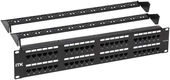 Itk PP48-2UC5EU-D05-1 2U патч-панель кат. 5Е UTP 48 портов (Dual) с каб. орг-м