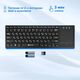 Клавиатура Oklick 830ST черный USB [1011937] {Клавиатура беспроводная slim Multimedia Touch}