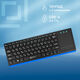 Клавиатура Oklick 830ST черный USB [1011937] {Клавиатура беспроводная slim Multimedia Touch}