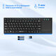 Клавиатура Oklick 830ST черный USB [1011937] {Клавиатура беспроводная slim Multimedia Touch}