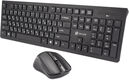 Клавиатура + мышь Oklick 250M Black USB беспроводная slim [997834]