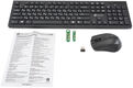 Клавиатура + мышь Oklick 250M Black USB беспроводная slim [997834]