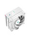 DEEPCOOL AK400 DIGITAL WH LGA1700/1200/115X/AM5/AM4 (18шт/кор, TDP 260W, PWM, Fan 120mm, 4 тепл. трубки, ARGB, белый) RET