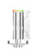 DEEPCOOL AK400 DIGITAL WH LGA1700/1200/115X/AM5/AM4 (18шт/кор, TDP 260W, PWM, Fan 120mm, 4 тепл. трубки, ARGB, белый) RET