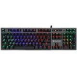 Клавиатура A4Tech Bloody B765 механическая серый USB for gamer LED (B765 GREY/ NEON (GREEN SWITCH)) B765 GREY/NEON (GREEN SWITCH)