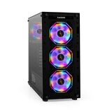 Корпус Miditower ExeGate i3 BASE Exegate EX294967RUS (ATX, без БП, с окном, 1*USB+1*USB3.0, аудио, 4 вент. 12см с RGB подсветкой)