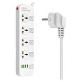 LDNIO SC4408/ Сетевой фильтр 2м/ 4 розетки EU_UK_US/ 2500W/ 4 USB/ Выключатели на розетки/ White Perfeo LD_B4610&nbsp;<img style='position: relative;margin:0' src='/image/only_to_order_edit.gif' alt='На заказ' title='На заказ' />