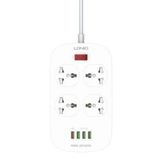 LDNIO SC4407Q/ Сетевой фильтр 2м/ 4 розетки EU_UK_US/ 2500W/ 4 USB+QC 3.0/ Выкл. на розетки/ Black Perfeo LD_B4611&nbsp;<img style='position: relative;margin:0' src='/image/only_to_order_edit.gif' alt='На заказ' title='На заказ' />