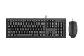 Клавиатура + мышь A4Tech KK-3330S клав:черный мышь:черный USB [1530250]