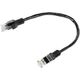 Патч-корд UTP Cablexpert кат.5e PP12-0.25M/BK