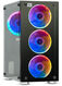 ExegateEX294382RUS Корпус Minitower ExeGate Mistery X2 (mATX, без БП, 2*USB+1*USB3.0, аудио, черный, 4 вент. 12см с RGB подсветкой, боковая панель - закаленное стекло)