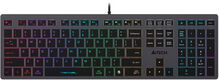Клавиатура A4Tech Fstyler FX60H серый USB slim LED (FX60H GREY/NEON) [FX60H GREY/NEON]