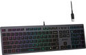 Клавиатура A4Tech Fstyler FX60H серый USB slim LED (FX60H GREY/NEON) [FX60H GREY/NEON]