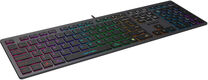 Клавиатура A4Tech Fstyler FX60H серый USB slim LED (FX60H GREY/NEON) [FX60H GREY/NEON]