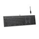 Клавиатура A4Tech Fstyler FX60H серый USB slim LED (FX60H GREY/NEON) [FX60H GREY/NEON]