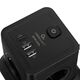 Cablexpert Сетевой фильтр Tower TWR-4-CU2-B-2 (4р, 10А, 1xType-C PD, 20Вт, 2 х USB, 2м, ур.защиты 2+) черный