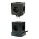 Cablexpert Сетевой фильтр Tower TWR-9-U4-B-2 (9р, 16А, 4 х USB, 3.1А, 2м, ур.защиты 4+) черный