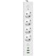 Cablexpert Сетевой фильтр Exnovo EXN-4-CU2-W-2 (4р, 16А, 1xType-C PD, 30Вт, 2 х USB, 2м, ур.защиты 4+) белый Cablexpert Сетевой фильтр Exnovo EXN-4-CU2-W-2 (4р, 16А, 1xType-C PD, 30Вт, 2 х USB, 2м, ур.защиты 4+) белый