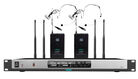 DSPPA True Diversity UHF Wireless Microphone System (2 head-set mic)