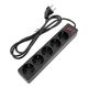 5bites Сетевой фильтр GARDA SP5B-518 5S / 3*0.75MM2 / 1.8M / BLACK 5bites Сетевой фильтр GARDA SP5B-518 5S / 3*0.75MM2 / 1.8M / BLACK