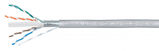 Кабель витая пара UTP Cabeus UTP-4P-Cat.6a-SOLID-PVC-GY (U/ UTP)