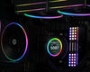 ID-COOLING SL360 BLACK LGA20XX/1700/1200/115X/AM5/AM4 (4шт/кор,TDP 350W, PWM, LCD Display, TRIPLE FAN 120mm) RET