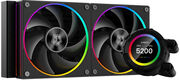 ID-COOLING SL240 BLACK LGA20XX/1700/1200/115X/AM5/AM4 (4шт/кор,TDP 260W, PWM, LCD Display, DUAL FAN 120mm) RET