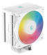 DEEPCOOL AG500 DIGITAL WH ARGB LGA1700/1200/115X/AM5/AM4 (9шт/кор, TDP 240W, PWM, ARGB Fan 120mm, 5 тепл. трубок, белый) RET