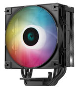 LGA1700/ 1200/ 115X/ AM5/ AM4 RET DEEPCOOL AG400 DIGITAL BK ARGB (9шт/ кор, TDP 220W, PWM, ARGB Fan 120mm, 4 тепл. трубки, черный)