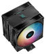 DEEPCOOL AG400 DIGITAL PLUS LGA1700/1200/115X/AM5/AM4 (9шт/кор, TDP 220W, PWM, DUAL ARGB Fan 120mm, 4 тепл. трубки, черный) RET