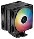 DEEPCOOL AG400 DIGITAL PLUS LGA1700/1200/115X/AM5/AM4 (9шт/кор, TDP 220W, PWM, DUAL ARGB Fan 120mm, 4 тепл. трубки, черный) RET