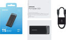 SSD Samsung T5 EVO External 2Tb (1024GB) BLACK USB 3.2 (MU-PH2T0S/WW) 1year