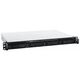 Synology 1U DC2,6GhzCPU/2Gb/RAID0,1,10,5,6/upto 4hot plug HDDs SATA(3,5' or 2,5')/1xUSB3.2/2GigEth/1xExpslot/iSCSI/2xIPcam/1xRPS/1YW/no rail
