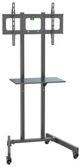 черный 37"-70" макс.68кг напольный мобильный Cactus CS-ST04