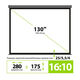 Cactus 175x280см SIlverMotoExpert CS-PSSME-280X175-DG 16:10 настенно-потолочный рулонный тёмно-серый (моторизованный привод)