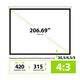 Cactus 315x420см MotoExpert CS-PSME-420x315-WT 4:3 настенно-потолочный рулонный белый (моторизованный привод)