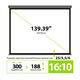 Cactus 188x300см SIlverMotoExpert CS-PSSME-300X188-DG 16:10 настенно-потолочный рулонный тёмно-серый (моторизованный привод)