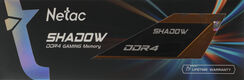 Netac Shadow 8GB DDR4-2666 C19 Yellow Memory module (DIMM)