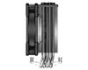 ID-COOLING SE-214-XT PRO LGA20XX/1700/1200/115X/AM5/AM4 (16шт/кор, TDP 180W, PWM, 4 тепл.трубки прямого контакта, FAN 120mm) RET