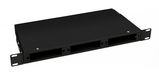 Кросс бокс оптический 19&amp;quot; 1U на 3 адаптерные панели Cabeus FO-CS-19-3FP-BK