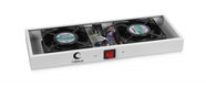 Cabeus TRAY-FAN2 Модуль вентиляторный с 2-я вентиляторами для установки в настенные шкафы серии SH-05F