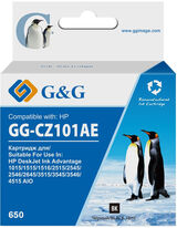 Картридж струйный G&amp;G GG-CZ101AE 650 черный (18мл) для HP DeskJet 1010/ 10151515/ 1516