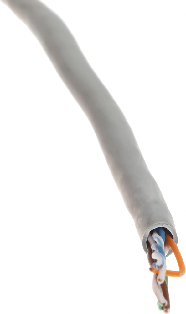 Hyperline UUTP4R-C5E-S24-IN-LSZH-GY-305 (305 м) Кабель витая пара