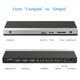Docking Station WAVLINK USB-C GEN2 4K Universal /100W PowerDelivery Include 20V/6.5A Power Adapter/ 4xUSB3.0/1xUSB C/2xDP 4K 60HZ/1xHDMI 4K 60HZ/1xGigabit LAN/1xAudio In/Out/1xSD/Micro SD CardReader