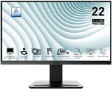 MSI PRO MP223 E2 21.5" 16:9 FHD(1920x1080) VA Flat, 1ms(MPRT), 3000:1, 100M:1, 250nit, 178/ 178, HDMI 1.4b, DP 1.2a, Tilt, VESA, 100Hz, Black, 1y war-ty 9S6-3PB9CH-026
